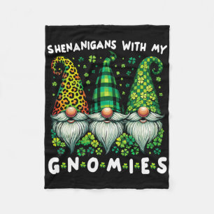 St Patricks Day Shirt Women - Shenanigans With My Fleece Blanket