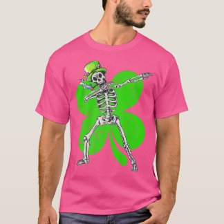St Patricks Day Skeleton dabbing St Pattys Skull m T-Shirt