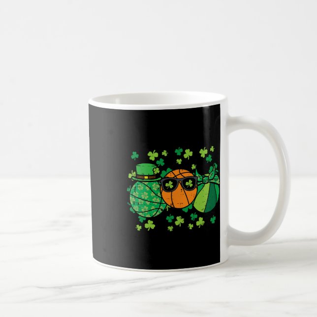 St Patricks Day Sketll Saint Pattys Irish Men Wome Coffee Mug (Right)