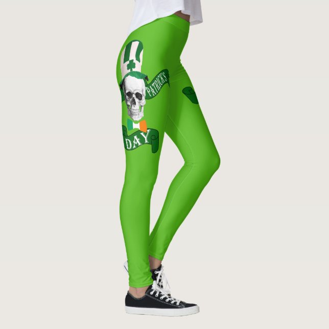 St Patricks day skull Leggings (Right)