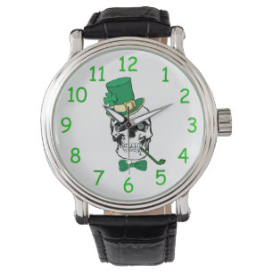 St. Patrick's Day Skull Watch