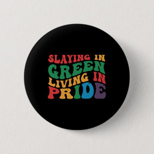 St. Patrick's Day Slaying In Green 6 Cm Round Badge