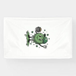 St Patricks Day Slime Mascot Vintage Vector Shirt_ Banner