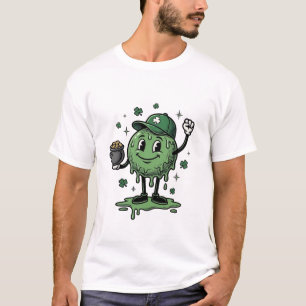 St Patricks Day Slime Mascot Vintage Vector Shirt_ T-Shirt
