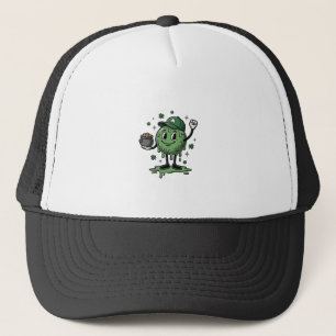 St Patricks Day Slime Mascot Vintage Vector Shirt_ Trucker Hat