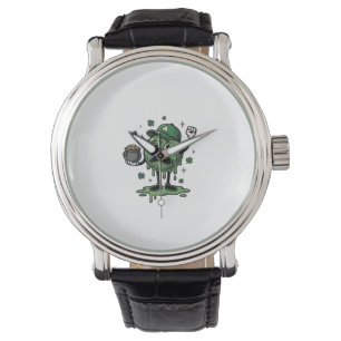 St Patricks Day Slime Mascot Vintage Vector Shirt_ Watch