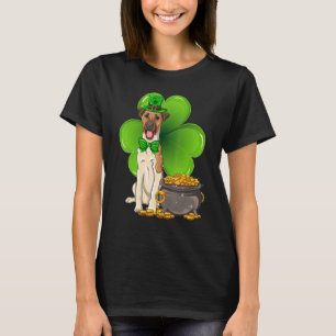 St Patrick's Day Smooth Fox Terrier Shamrock Pet D T-Shirt