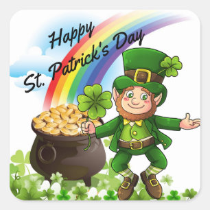 St. Patrick's Day Stickers Leprechaun Shamrocks