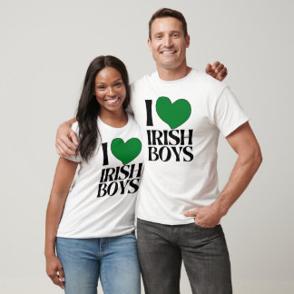 St. Patrick's Day Store I Love Irish Boys T-Shirt