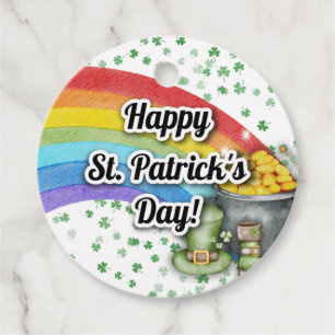 St Patrick's Day Tags treat Favour Tag