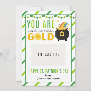 St. Patrick's Day Teacher Appreciation Gift Card