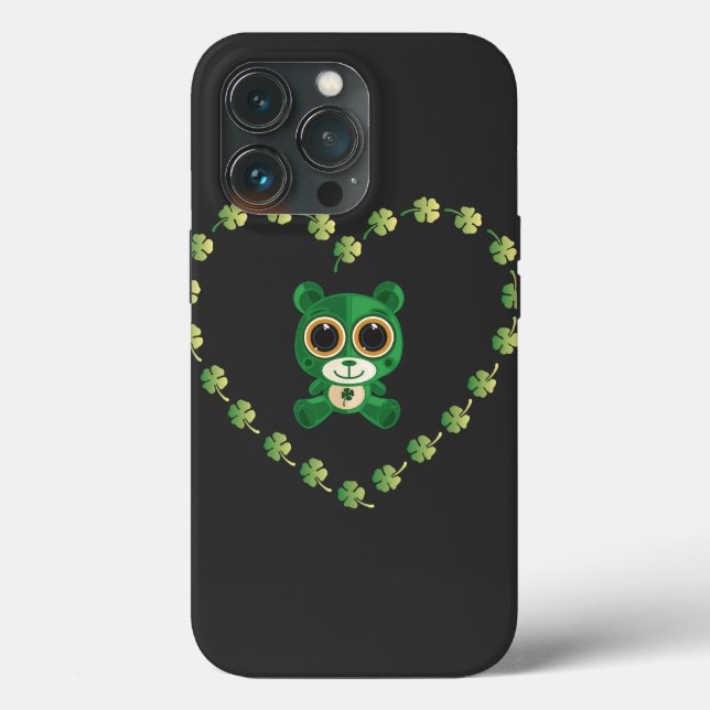 St. Patrick's Day Teddy Bear Case-Mate iPhone Case (Back)