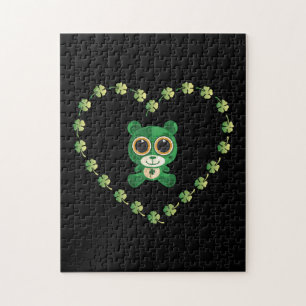St. Patrick's Day Teddy Bear Jigsaw Puzzle