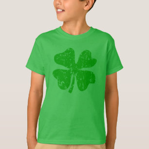 St Patricks Day tee for children   Green shamrock