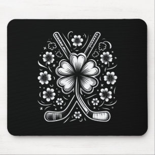 St Patricks Day Tee Shamrock Shirt Hockey St Patri Mouse Mat