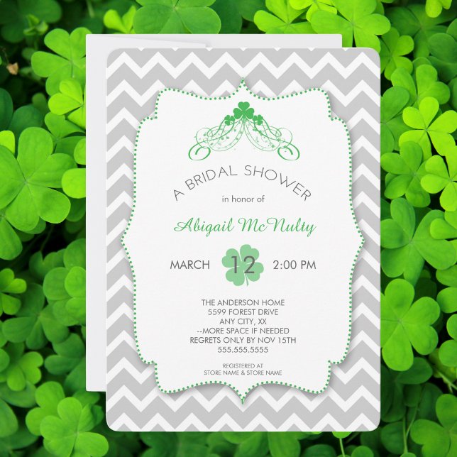 St Patrick's Day theme Bridal Shower Irish Invites (Creator Uploaded)