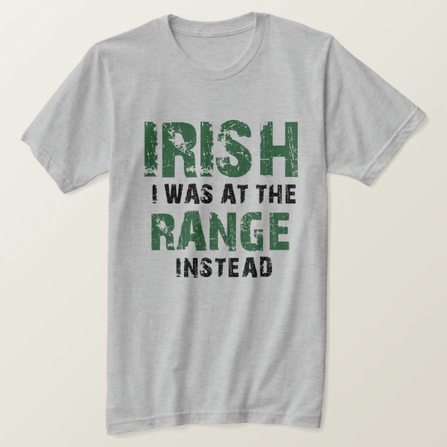 St. Patrick's  Day Themed Gun Lovers Shirt (Design Front)