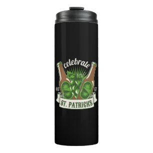 St patricks day thermal tumbler