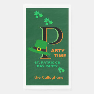 St. Patrick's Day Time to Celebrate Napkin