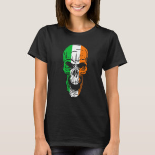 St Patricks Day To Saint Paddy's Skull Flag Irelan T-Shirt