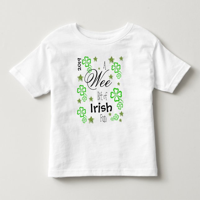 St patrick's Day Toddlers T-Shirt with year (Front)