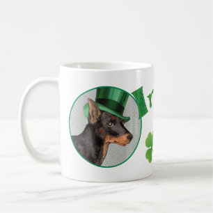 St. Patrick's Day Toy Manchester Terrier Coffee Mug