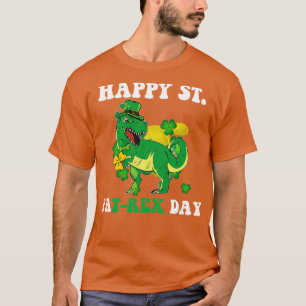 St Patricks Day Trex Dinosaur Shamrock Irish T-Shirt