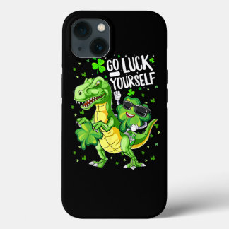 St Patricks Day Trex Dinosaur Shamrock St Patricks iPhone 13 Case