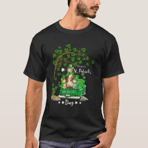 St Patricks Day Truck Cat Family Shamrock Clover B T-Shirt