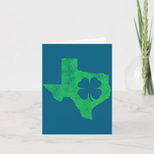 St. Patrick's Day Tx Texas Shamrock Green Irish Pa Card