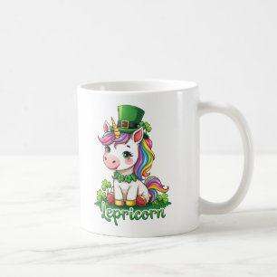 St Patricks Day Unicorn Cute Saint Pattys Girls  Coffee Mug