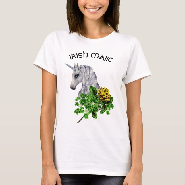St. Patrick's Day Unicorn Women's t-Shirt (Front)