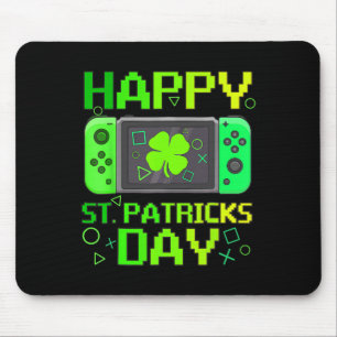 St Patrick's Day Video Game Gamer Shamrock Boys Me Mouse Mat