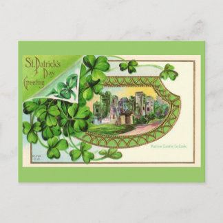 St. Patrick's Day Vintage Ireland Castle Postcard
