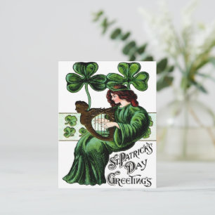 St Patricks Day Vintage Irish Blessing Holiday Card