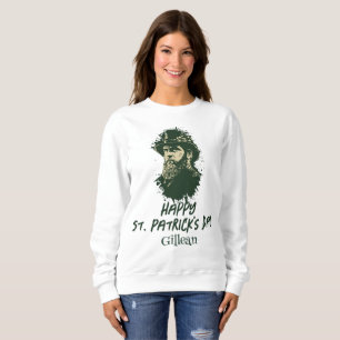 St. Patrick's Day vintage Shamrock personalise Sweatshirt