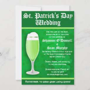 St. Patrick's Day Wedding Invitation