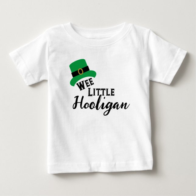 St. Patrick's Day - Wee Little Hooligan Design Tee (Front)
