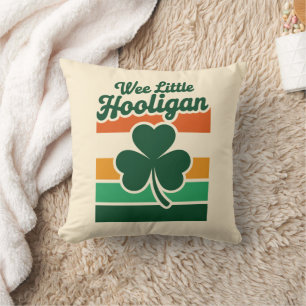 St Patricks Day Wee Little Hooligan Funny Cushion