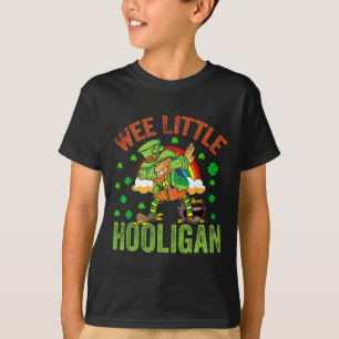St Patricks Day Wee Little Hooligan Ireland Flag B T-Shirt
