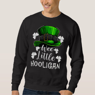 St Patricks Day Wee Little Hooligan Leprechaun Sha Sweatshirt