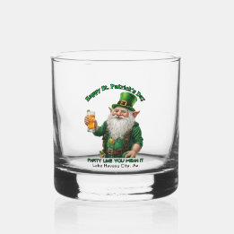 St. Patrick's Day  Whiskey Glass