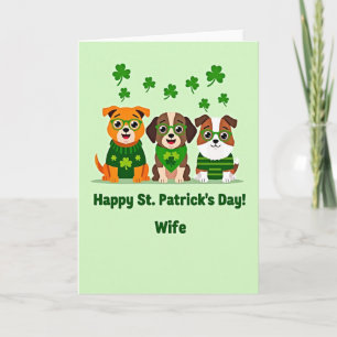 St Patricks Day Wife Card