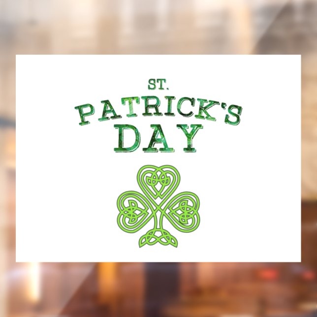 St. Patrick's Day Window Cling (Sheet 2)