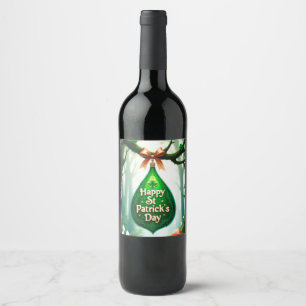 St. Patrick's Day  Wine Label