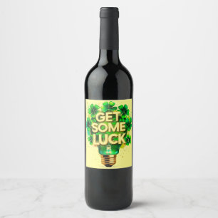 St. Patrick's Day Wine Label