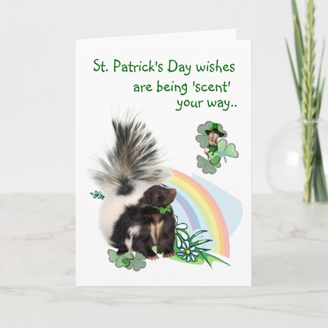 St Patricks Day wishes are being 'scent' your way! Card (Front)