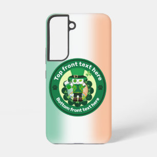 St. Patrick's Day with a Lucky One-Eyed Cat Samsung Galaxy Case