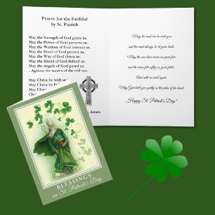 St. Patrick's Day with Prayer and Blessing Card