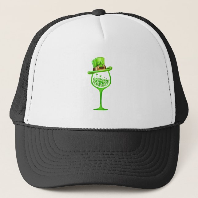 St Patricks Day Women Girls Sassy Little Lassie Sh Trucker Hat (Front)